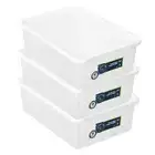 3x Lemon & Lime Keep Fresh 5L/30.5cm Food Storer Stackable Snack Container w/Lid