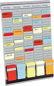 [Franken] PV-SET1 5-Day Weekly Planner, 31.5 x 49 cm, 5 Carriers, 20 Slots