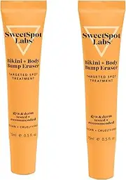 SweetSpot Labs Bikini & Body Bump Eraser, Razor Bump and Dark Spot Treatment with Niacinamide, 1 oz (Pack of 2 x 0.5oz)
