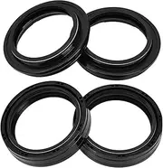 49x60x11 Motorcycle Front Fork Damper Oil Seal 49 60 Dust Cover for Off-Road RM125 RM250 RM 125 250 DR-Z400S DRZ400S DRZ400 DRZ 400(2pc Seal 2pc Cover)
