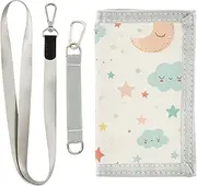 [Yoogain] Stars Clouds Moons Childish Cute billfold for womans cool wallet for men with lanyard, stars clouds moons childish cute, 1 size, Fashion