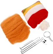 Gadpiparty DIY Doll Felting Kit Felting Supplies for Creative Crafts Includes Wool Felt Materials and Accessories for Beginners and Adults