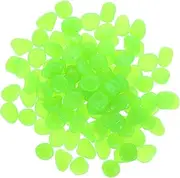 KOMBIUDA Glowing in The Dark Pebbles 100pcs for Garden Decor Aquarium Rocks Fairy Garden and Fish Tank Decorations