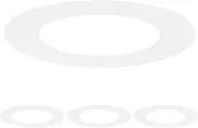 uxcell 4-Pack Goof Rings for 4 Inch Recessed Lights, 4.3" ID 6.7" OD Durable Plastic Trim Ring Flush Mount White Can Light Trim Ring Cover for Ceiling Can Downlights