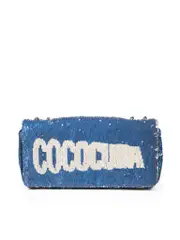 2016-17 Navy Paris-Cuba Coco Sequin Shoulder Bag