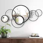 Wall Mirror Decorative,Print Mirror Wall Decor Large Round Decorative Wall Art