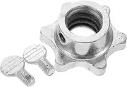 KOMBIUDA Barbell Nut Set Hex Nut Collars 25MM Dumbbell Lock Nuts Replacement for Barbell Anti-Slip Barbell Accessory