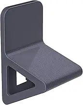 Jubepk Leg Shaving Shower Footrest, Triangular Shower Shavings Step, Stable Legs Assist for Safe, Non Slip Pedicure, Bathroom, Home, Hotel, Travel, Compact Stool 6.3x3.54x3.82 inches