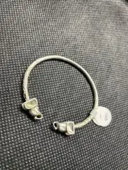 Baby925 Sterling Silver bangle elephant charm fits 2 months to 3years Old