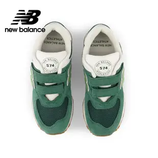 【New Balance】 NB 童鞋_中性_綠色_PV574CO1-W楦 574 中童