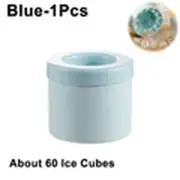 Ice Mold Round Cylinder Ice Cube Making Mold Food Grade Silicone Ice Bucket Cup