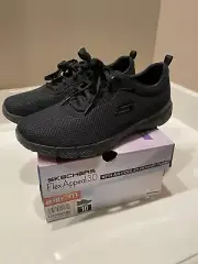 Skechers Flex Appeal 3.0 w/Memory Foam Sz 10 Wide
