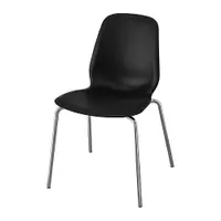 在飛比找IKEA優惠-IKEA 餐椅, 黑色/sefast 鍍鉻