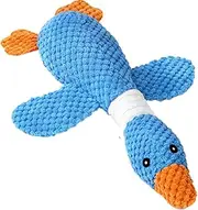 ZENWORYS Upgraded Goose Indestructible Dog Toys for Aggressive Chewers, Crinkle Squeaky Plush Dog Puppy Chew Toys for Teething