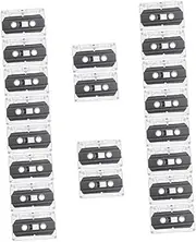 KONTONTY 20 Pcs Universal Size Cassette Tapes 30 Min Recording Time Easy to Label