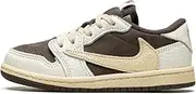 [Nike] Jordan Toddler 1 Low OG SP (TD) DO5441 162 Travis Scott - Reverse Mocha - Size 10C, Sail/University Red-ridgerock, 27 EU