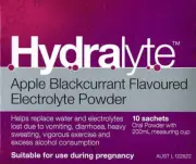 Hydralyte Powder Apple Blackcurrant 5g 10 Sachets
