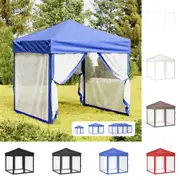 Canopy Gazebo Sunshade Folding Party Tent with Sidewalls Anthracite vidaXL