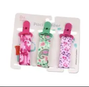 3 PieceDummy Clips Baby Boys Girls Soother Chain Holder Strap Pacifier Baby Care