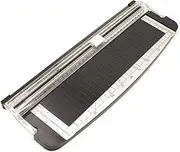 Portable A4 Sliding Paper Cutter 12.6 Inch Cut Length Paper Trimmer Scrapbooking Tool Cutting Mat for DIY Craft Paper Cardboard P s Pictures Cards Office Home Supplies Black One Size