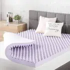 Mattress 3 Inch Egg Crate Memory Foam Mattress Topper with Soothing Lavender Inf