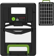 Portable Solar Charger,Solar Panel Charger Outlet | Led Light High-Efficiency Waterproof 15W Camping Accessories for Phone Monitor Fans Devices Outdoor Security Camera Supply