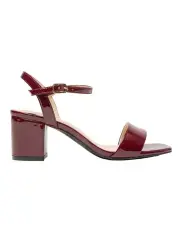 [Sandler] Heather Sandals in Wine Patent Leather