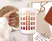 Coffee Coffee Coffee Coffee 15 Oz Coffee Mug Coffee Mug Mugs