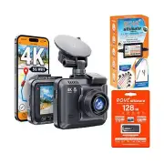 ROVE R2-4K PRO Dash Cam | Hardwire Kit | 128GB Micro SD Card