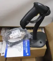 Brand new Motorola Symbol Barcode Scanner LS2208 USB, Black 1D Scanner w/ Stand