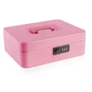 KYODOLED Safe Metal Cash/Money Box with Combination Lock, Money Tray for Secu...