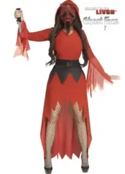 Bling Devil Face Ghost Face Adult Costume Fun World Size M/L
