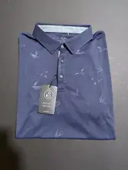 NWT MEN'S SWANNIES EMMETT POLO, SIZE: L, COLOR: NAVY (M5)