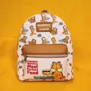 Loungefly Garfield Lasagna Natures Most Perfect Food Soft Tag Mini Backpack NEW