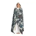 Cozy Hooded Sherpa Fleece Blanket, Warm Throw for Winter, Gift for Her