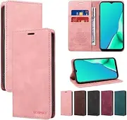 Ttianfa Compatile for Samsung Galaxy S10E Flip Wallet Leather Phone Case [2 Card Slot+1 Cash Slot] Magnetic Closure Case with Stand Fuction Shockproof Cover Festival Gift Men Women-Pink