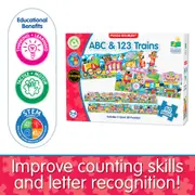 Puzzle Doubles – Giant ABC & 123 Train Floor Puzzles