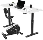 Lifespan Fitness Cyclestation 3 Bike Plus 180cm White Desk