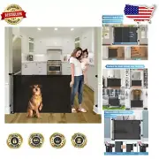 56-Inch Retractable Baby Gate: Safe Indoor & Outdoor Pet Safety Solution