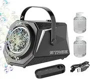 Stage Bubble Machine - Automatic Portable Bubble Maker | Remote Control Large-Capacity Bubble Machine for Parties, Summer, Wedding, Indoor & Outdoor