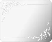 Wall Mirror Tiles Self,Adhesive Acrylic Mirror Sheets,Elegant Wall Mirrors Stickers,Acrylic Mirror Sheets Self Adhesive Wall Mirror Tiles DIY Elegant Wall Mirrors Stickers for Bedroom (A)