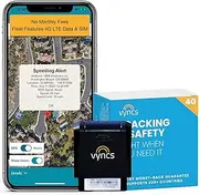 VyncsFleet: GPS Tracker No Monthly Fee, 4G LTE OBD, Real Time Fleet Car/Truck Tracking, SIM, Free 1 Year Data Plan Trips Vehicle Diagnostics Driver Safety Alerts Fuel Report Emission Report 1 Pack