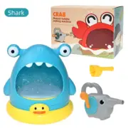 Crab Bubble Machine Bathroom Bath Toy Children Splashing Water Shark Blowing Foa