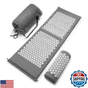 Sivan Health and Fitness Acupressure Mat and Pillow Set - Grounding Mat for S