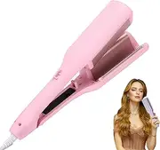 Curluxe French Curls Iron, Create Frizz-Free French Curls Effortlessly Curling Irons, Four Settings, Adjustable Temperature Waver (Pink,1 Pcs)