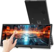 12.3 Inch Touchscreen Secondary Monitor, IPS Stretched Bar LCD Travel Touch Disp