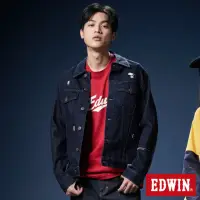 在飛比找momo購物網優惠-【EDWIN】男女裝 網路獨家↘復古可樂字形短袖T恤(暗紅色