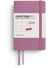 [LEUCHTTURM1917] Weekly Planner Mini (A7) 2026 in Dusty Rose