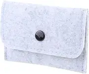 2 Pack Birth Control Pill Case with 3”×4” Grayish for Women Privacy Protection Contraceptive Medicine Holder Packet Sleeve Pouch Wallet