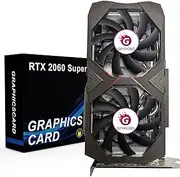 GPVHOSO RTX 2060 Super 8GB Graphics Card 256Bit GDDR6 Video Card with Ray Tracing, Dual Fans, PCI Express x 16 3.0 HDMI Display Port DVI, Supports Up to 8K for Office Creative Work PC Gaming